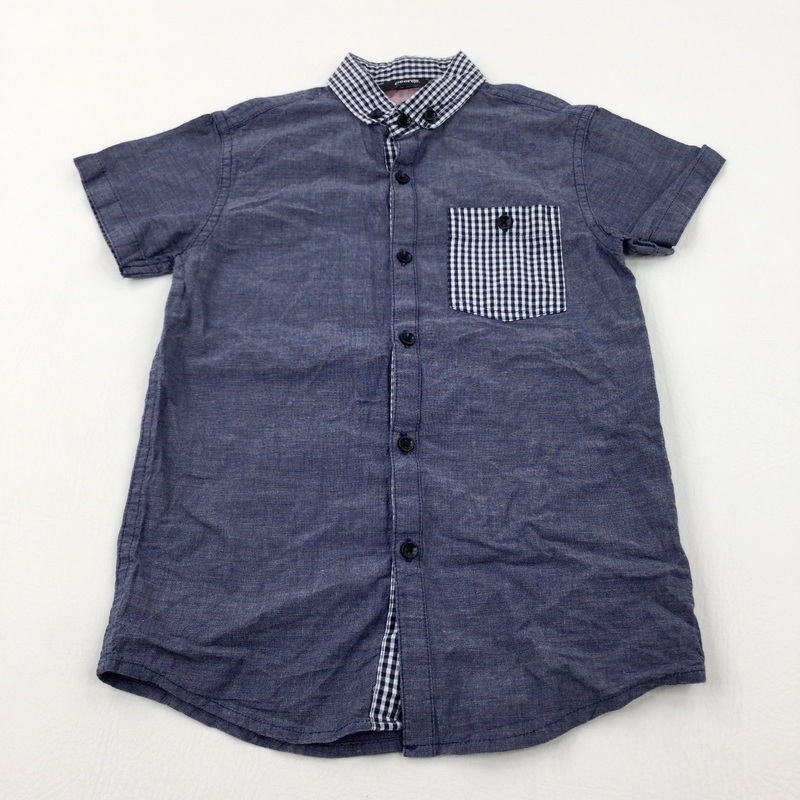 Blue Shirt - Boys 7-8 Years