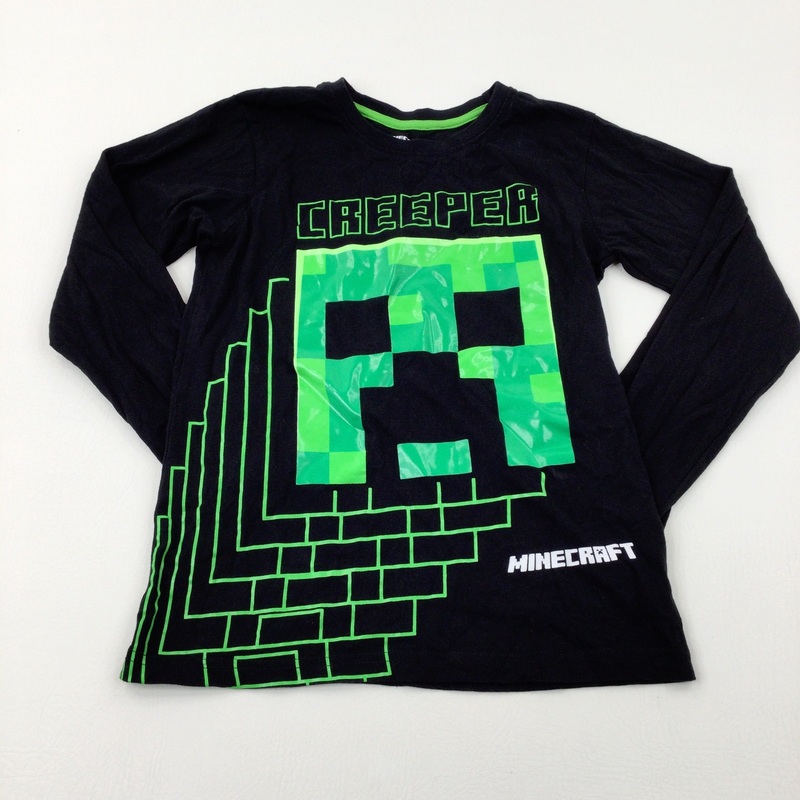 'Creeper' Neon Green & Black Long Sleeve Top - Boys 9-10 Years