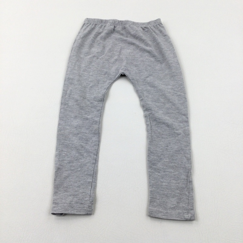 Light Grey Leggings - Girls 3-4 Years