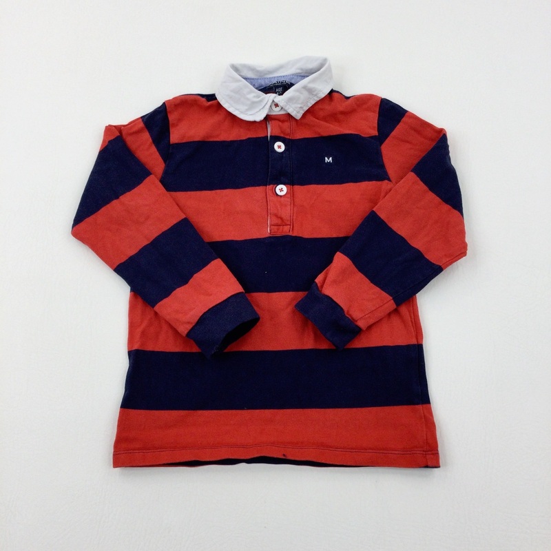 Red & Navy Rugby Top - Boys 4-5 Years