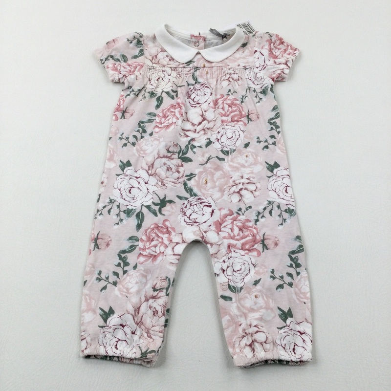 **NEW** Rose Pink Romper - Girls 6-9 Months
