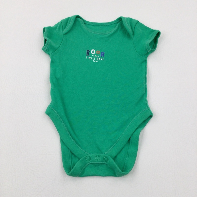 'Roar' Green Bodysuit - Boys 3-6 Months