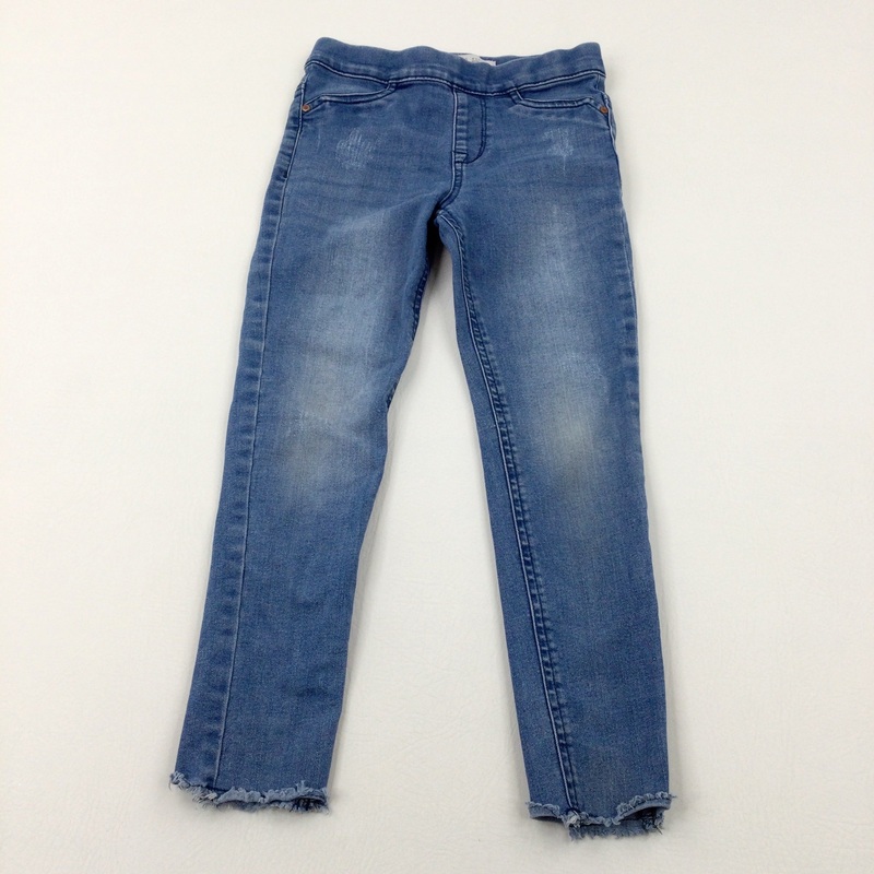 Light Blue Denim Jeggings - Girls 7-8 Years