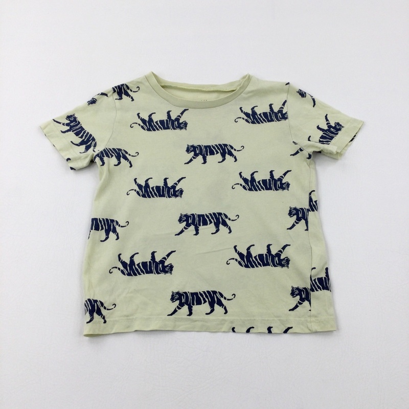 Tigers Green Cotton T-Shirt - Boys 5-6 Years
