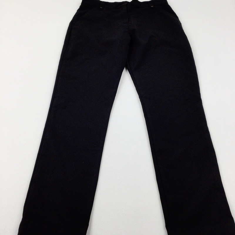 Black School Trousers With Adjustable Waist - Boys 15-16 Years