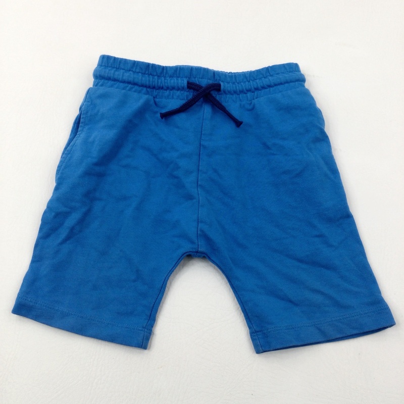 Blue Cotton Jersey Shorts - Boys 3-4 Years