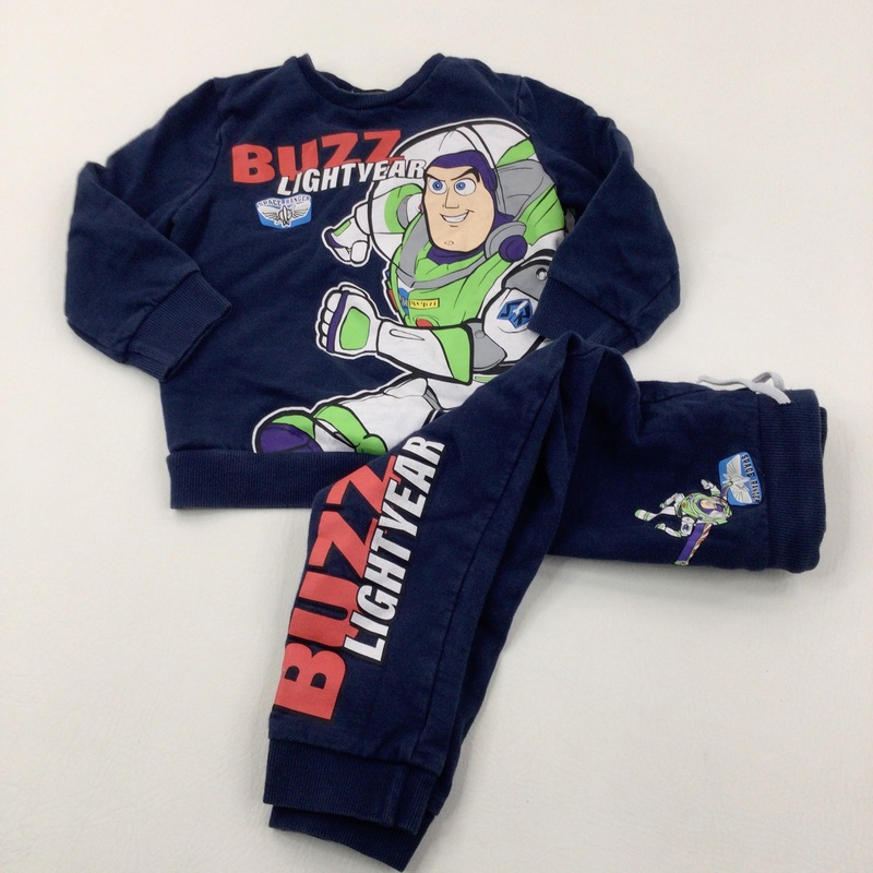 'Buzz Lightyear' Toy Story Navy Sweatshirt & Matching Joggers - Boys 3-4 Years