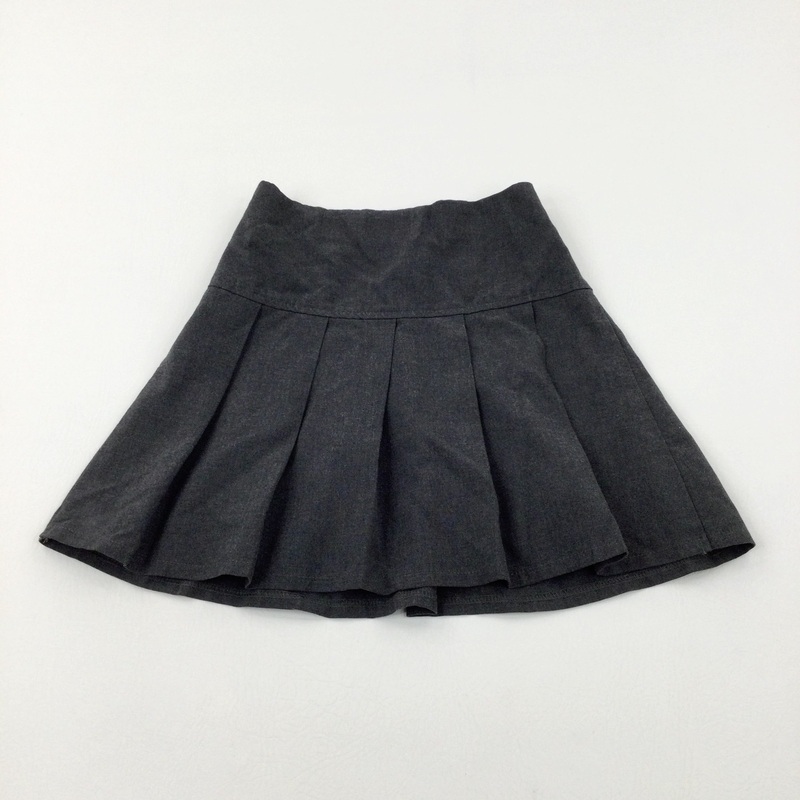 Grey Pleated School Skirt - Girls 7-8 Years