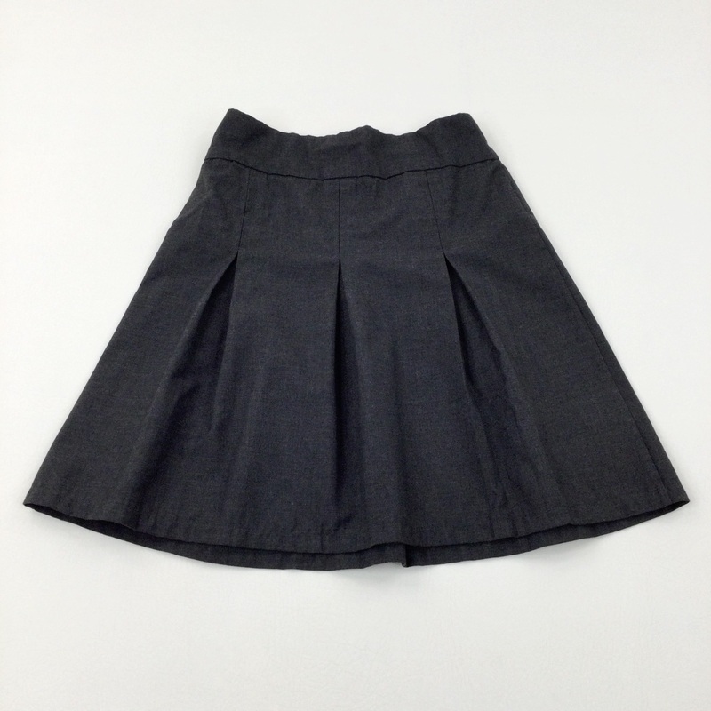 Grey Pleated School Skirt - Girls 9-10 Years