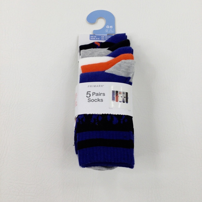 **NEW** 5 Pairs Colourful Patterned Socks - Boys 3-4 Years