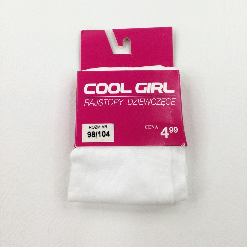 **NEW** Butterflies White Tights - Girls 3-4 Years
