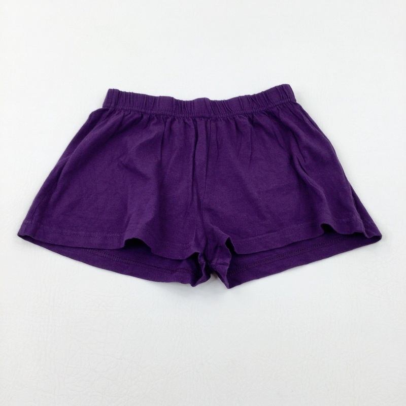 Purple Jersey Shorts - Girls 5-6 Years