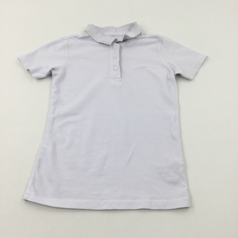 White School Polo Shirt - Girls 9-10 Years