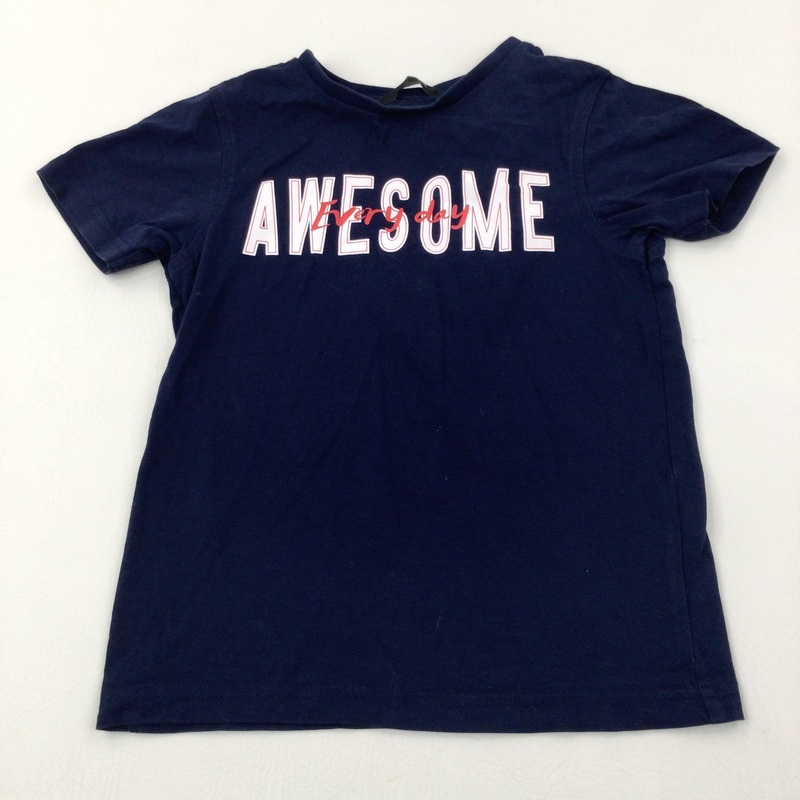 'Awesome Every Day' Navy T-Shirt - Boys 4-5 Years