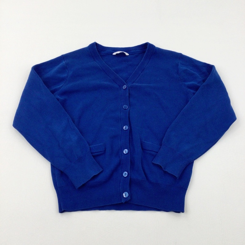 Blue School Knitted Cardigan - Girls 9-10 Years