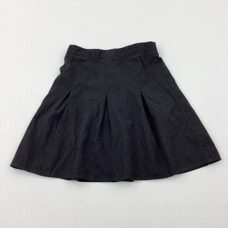 Grey School Skirt With Adjustable Waist - Girls 6-7 Years