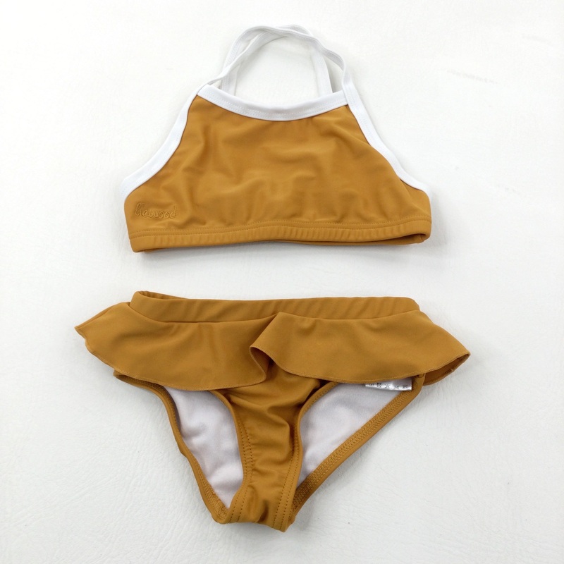 Light Tan & White Bikini - Girls 3-4 Years