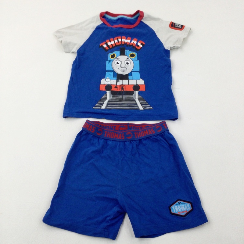 'Thomas' The Tank Engine Blue Short Pyjamas - Boys 3-4 Years