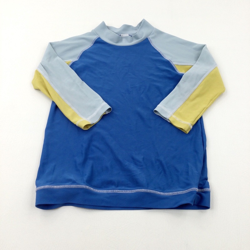 Blue & Yellow Beach Top - Boys 9-10 Years