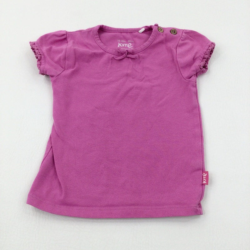 'Cute Fruit' Colourful Pink Jersey Romper - Girls 12-18 Months