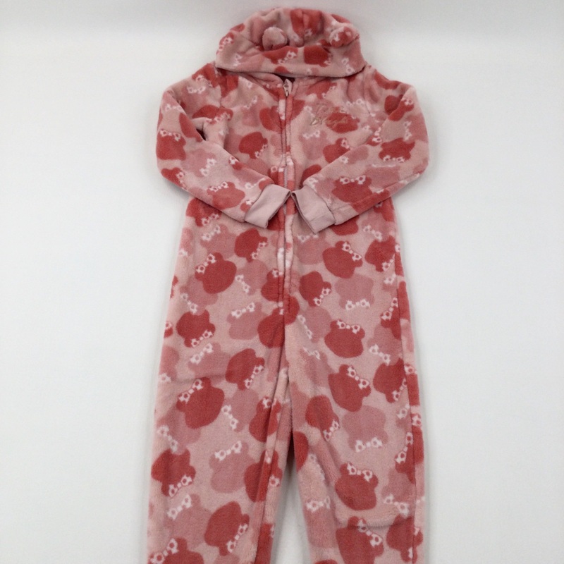 'Team Blush' Pink Fluffy Onesie - Girls 8-9 Years