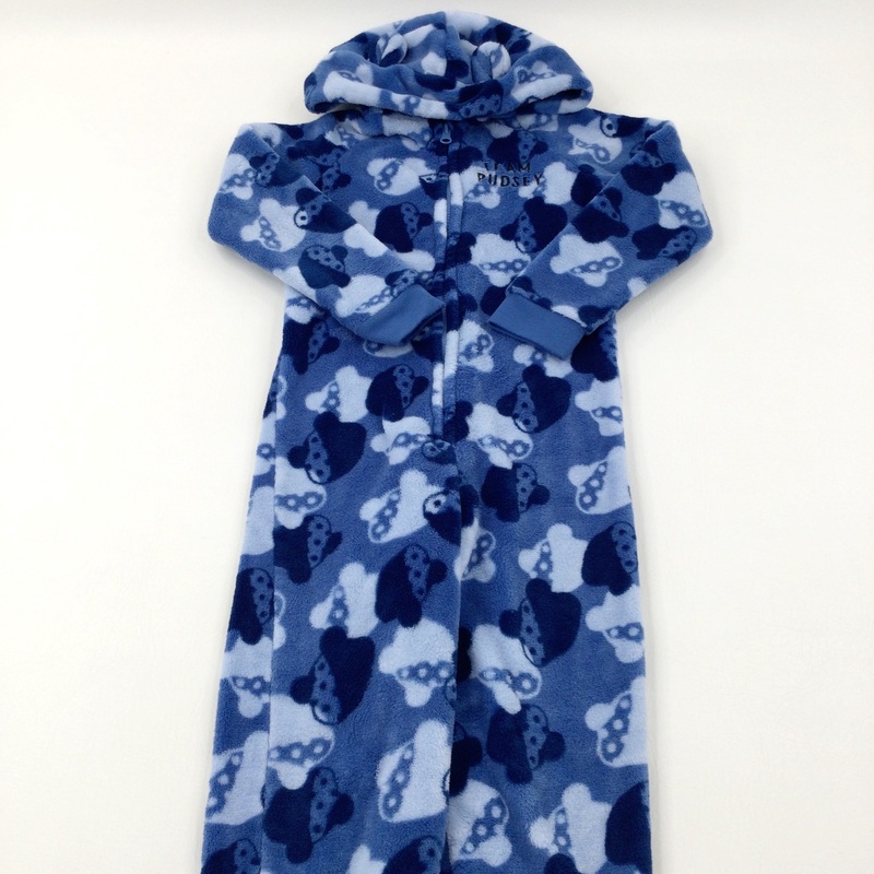'Team Pudsey' Patterned Blue Fluffy Onesie - Boys 6-7 Years