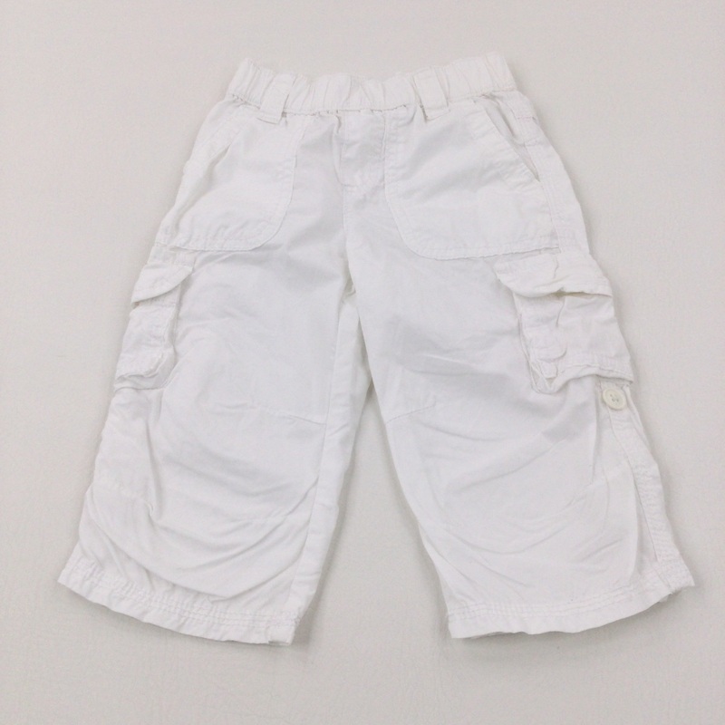 White Lightweight Trousers - Boys 12-18 Months