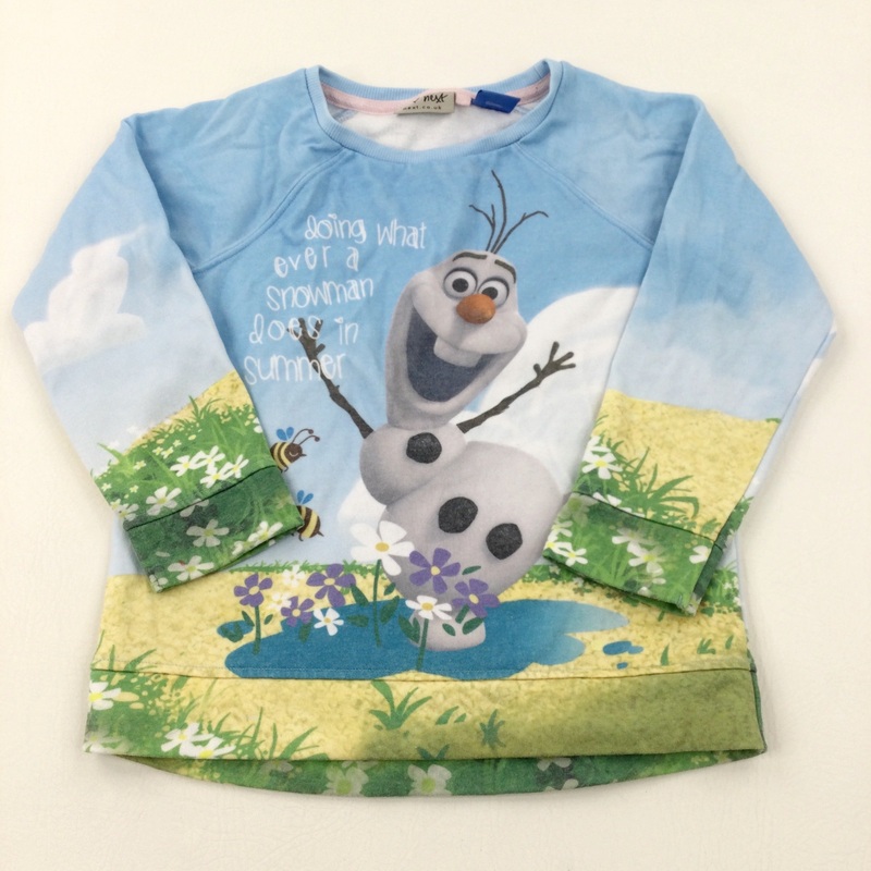 'Doing Whatever..' Disney's Frozen Olaf Colourful Sweatshirt - Girls 4-5 Years