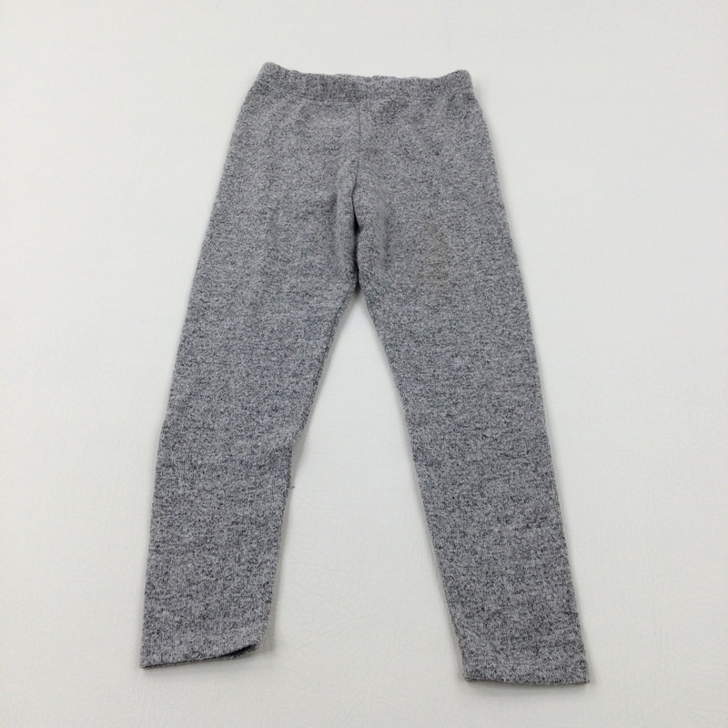 Mottled Light Grey Leggings - Girls 4-5 Years