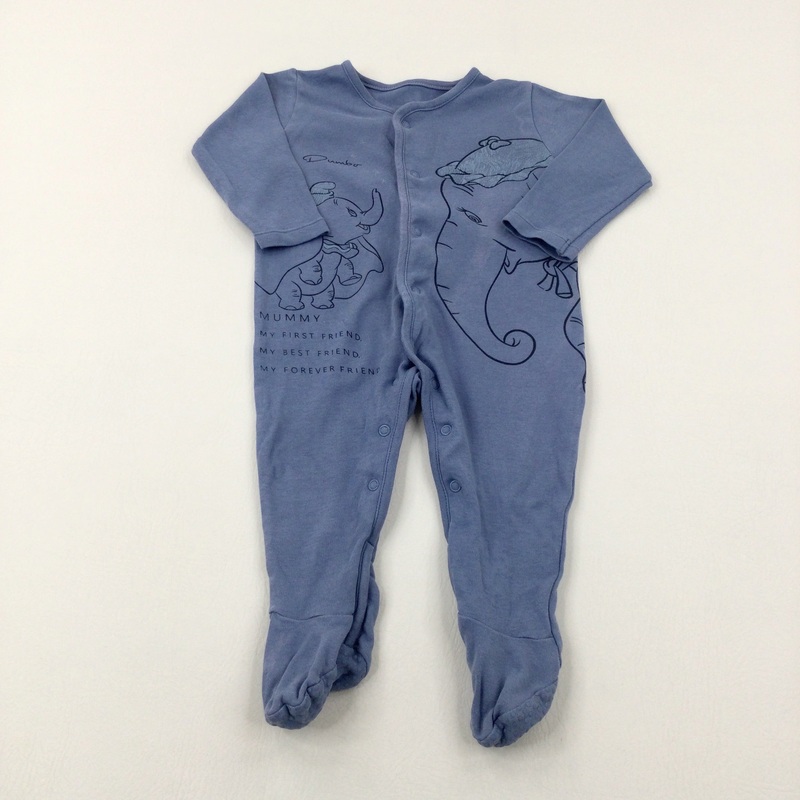 'My Best Friend' Disney's Dumbo Blue Babygrow - Boys 9-12 Months