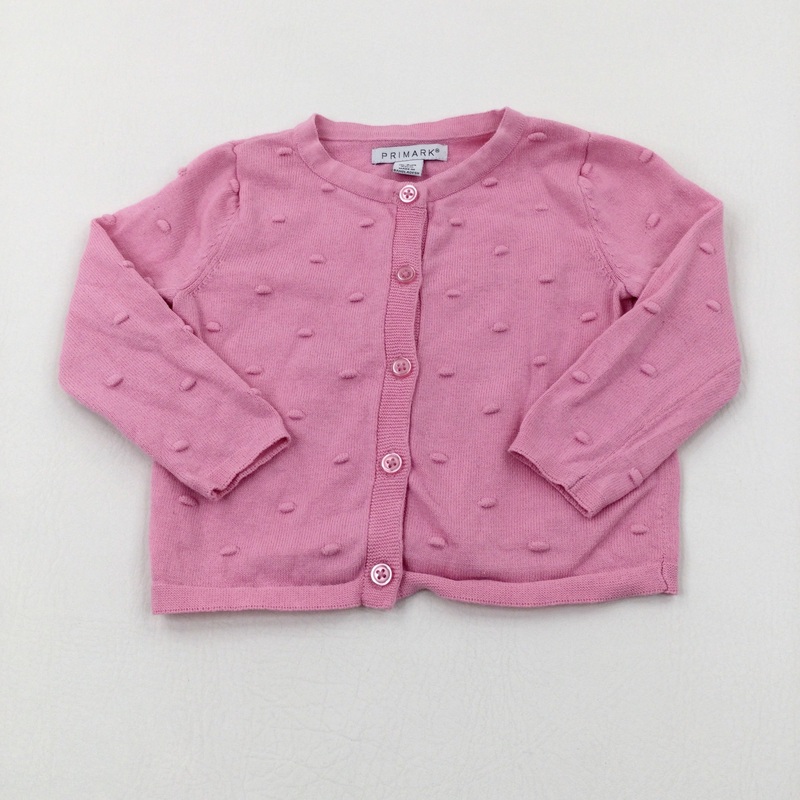 Spotty Pink Knitted Cardigan - Girls 18-24 Months