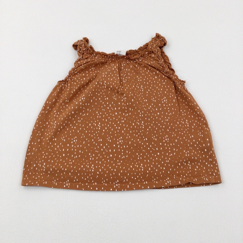 Spotty Tan Vest Top - Girls 9-12 Months