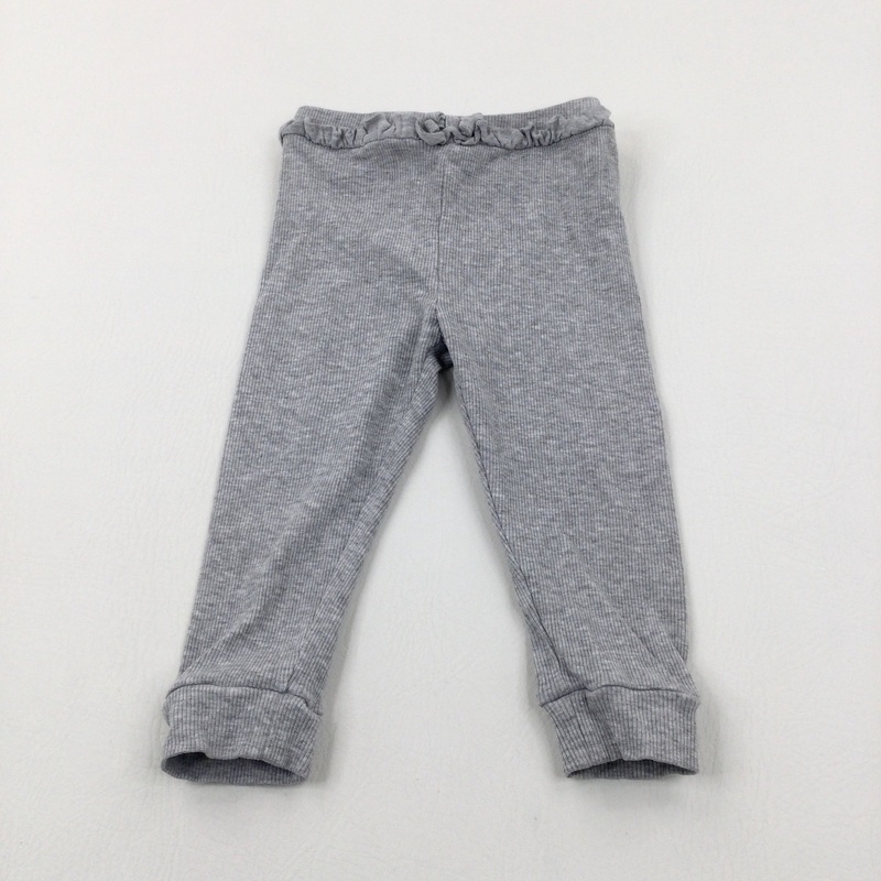 Textured Grey Leggings - Girls 12-18 Months