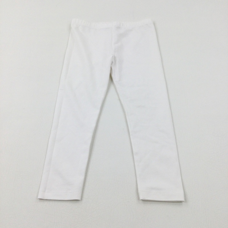 White Leggings - Girls 5-6 Years