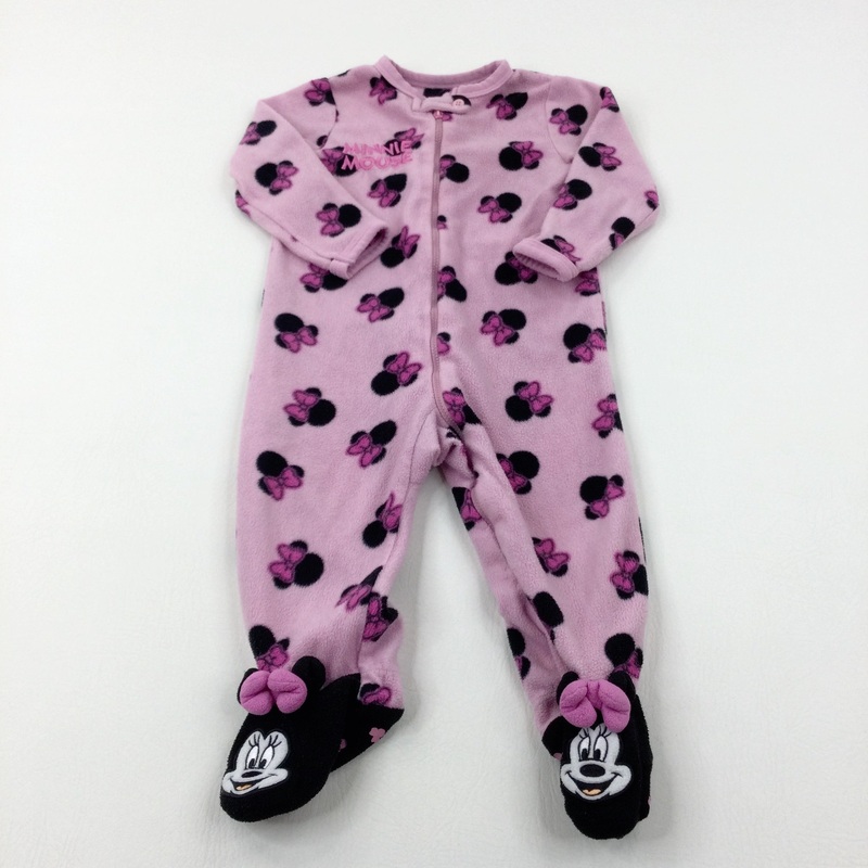 Minnie Mouse Lilac Fluffy Onesie - Girls 18-24 Months