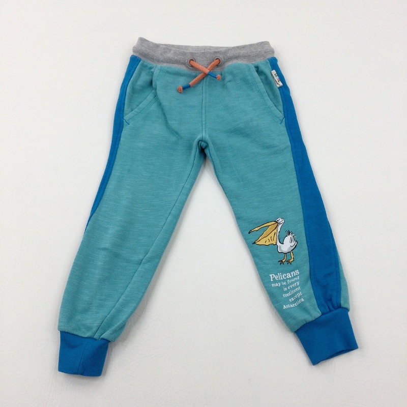 'Pelicans' Roald Dahl Blue & Turquoise Joggers - Boys 2-3 Years