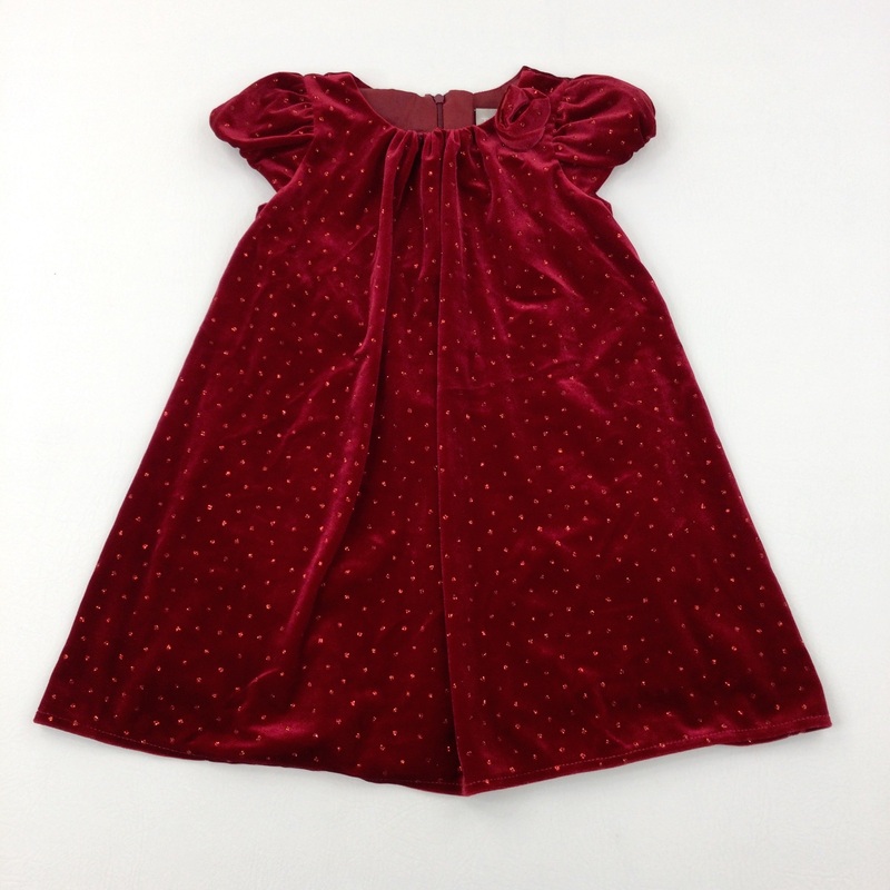 Sparkly Red Party Dress - Girls 5-6 Years