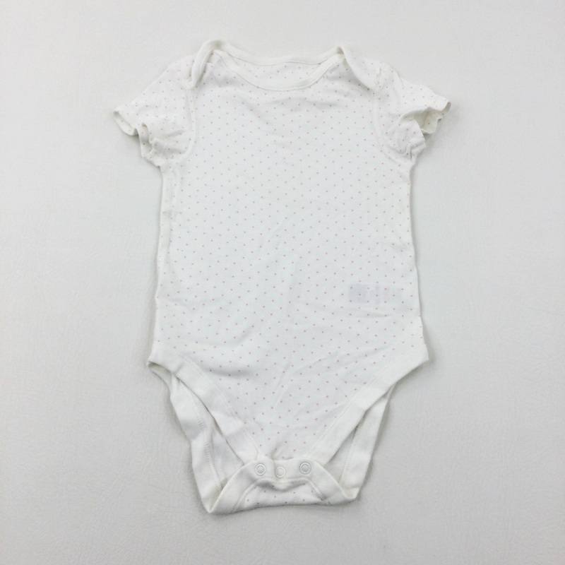 Spotty Pink & White Cotton Bodysuit - Girls 2-3 Years