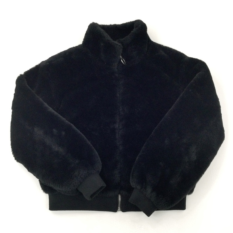 Black Fluffy Jacket - Girls 12-13 Years