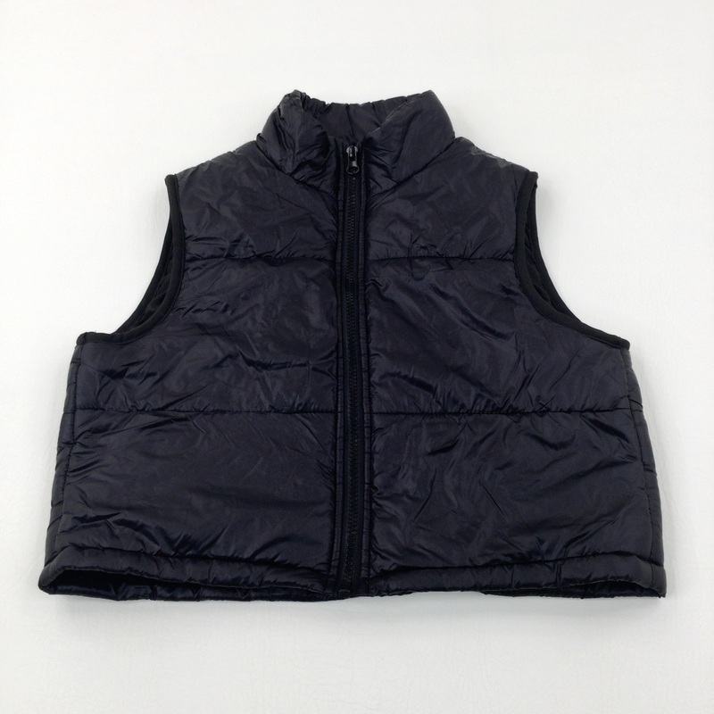 Black Padded Lightweight Gilet - Girls 9-10 Years
