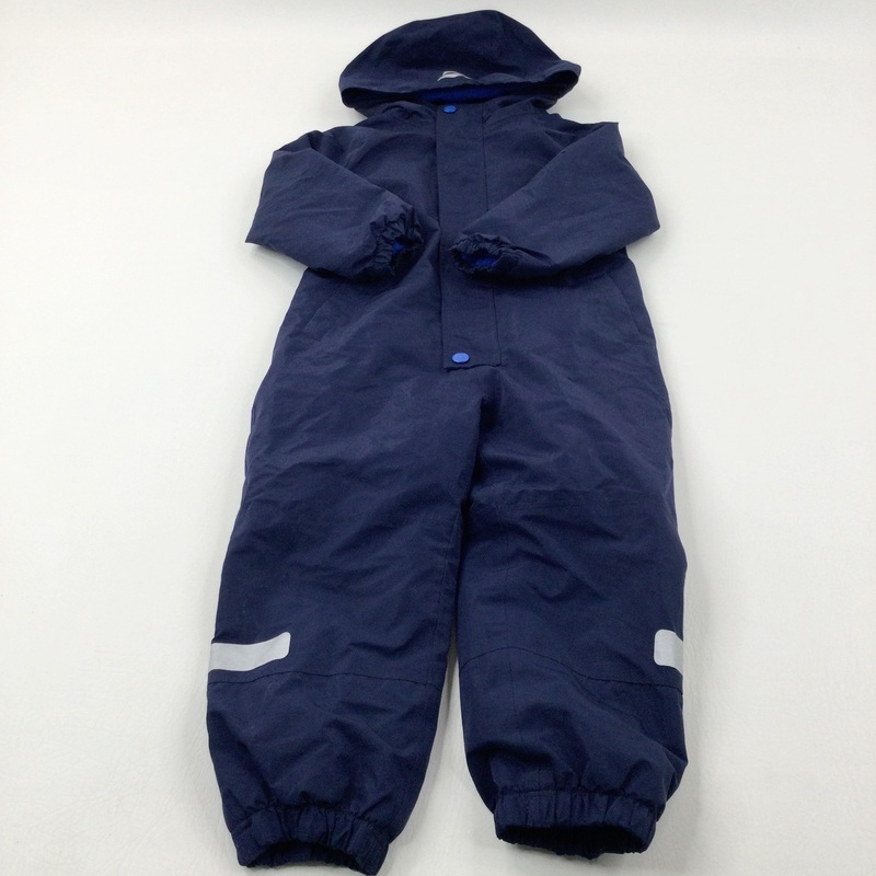 Navy Fleece Lined Puddlesuit - Boys 4-5 Years