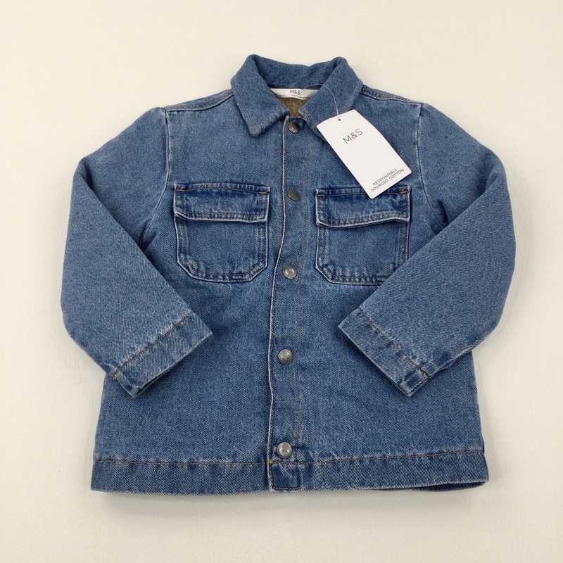 **NEW** Mid Blue Fleece Lined Denim Jacket - Boys 3-4 Years