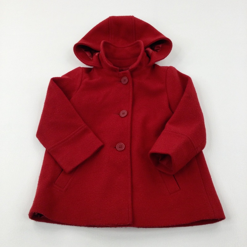 Red Smart Hooded Coat - Girls 2-3 Years