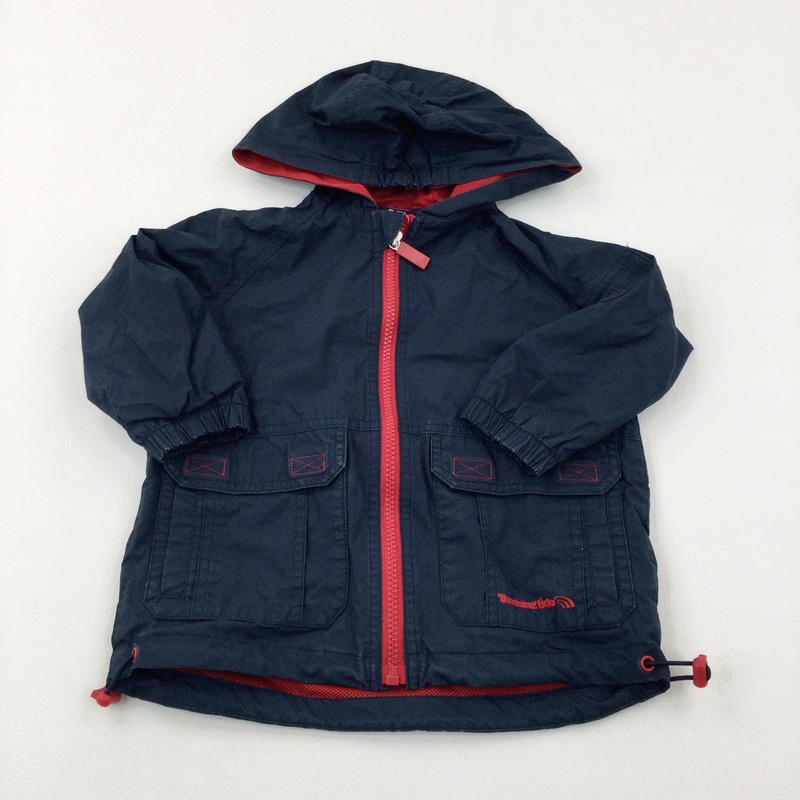 'The Rising Tide' Motif Navy Lightweight Coat - Boys 18-24 Months