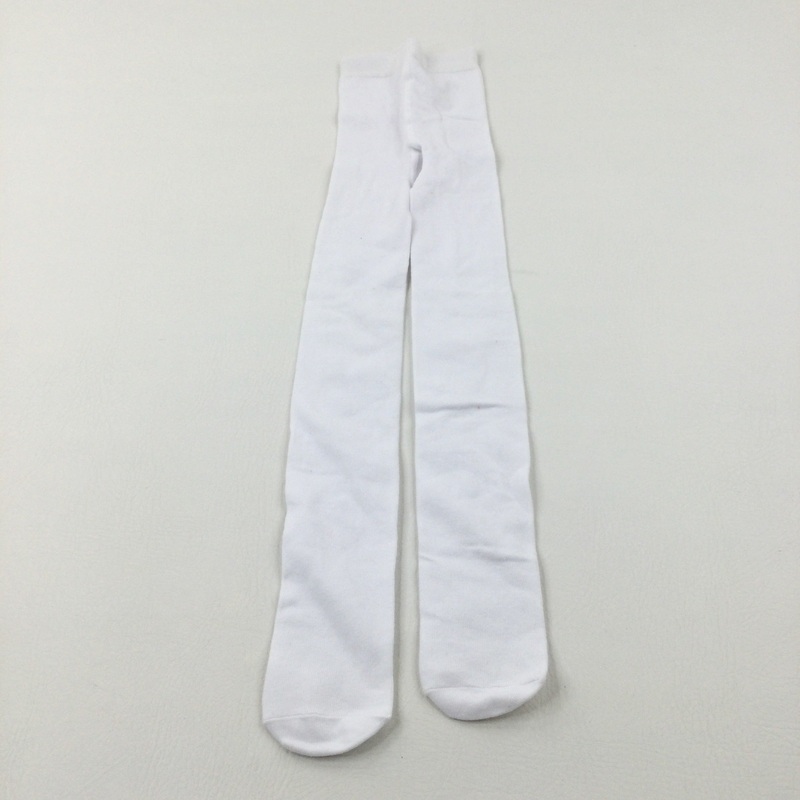 White Knitted Tights - Girls 4-5 Years