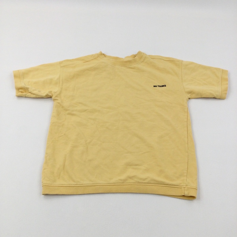 'Big Thanks' Sweatshirt Style Short Sleeve Top - Boys/Girls 9-10 Years