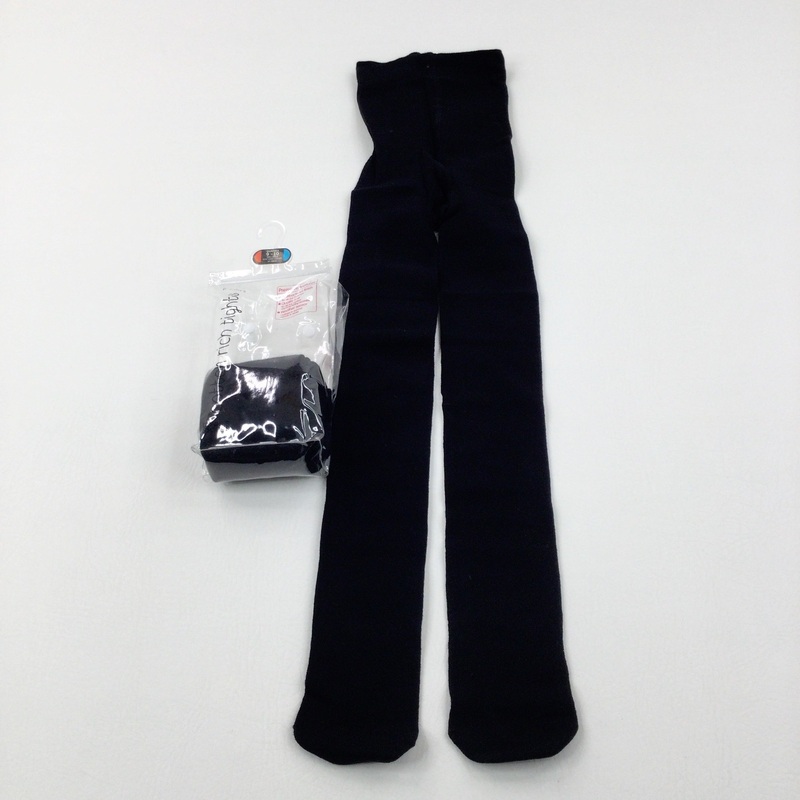 **NEW** 2 Pairs Of Black Knitted Tights - Girls 9-10 Years