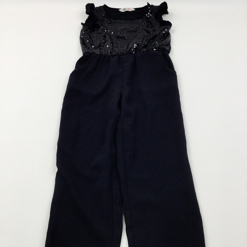 Sequinned Black Jumpsuit - Girls 9-10 Years