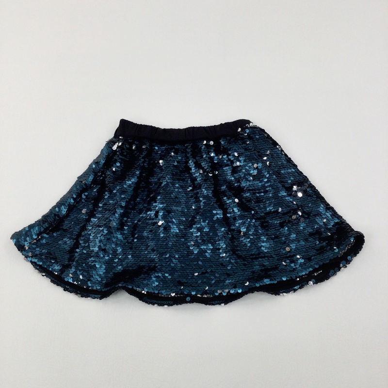 Sequinned Green Party Skirt - Girls 7-8 Years