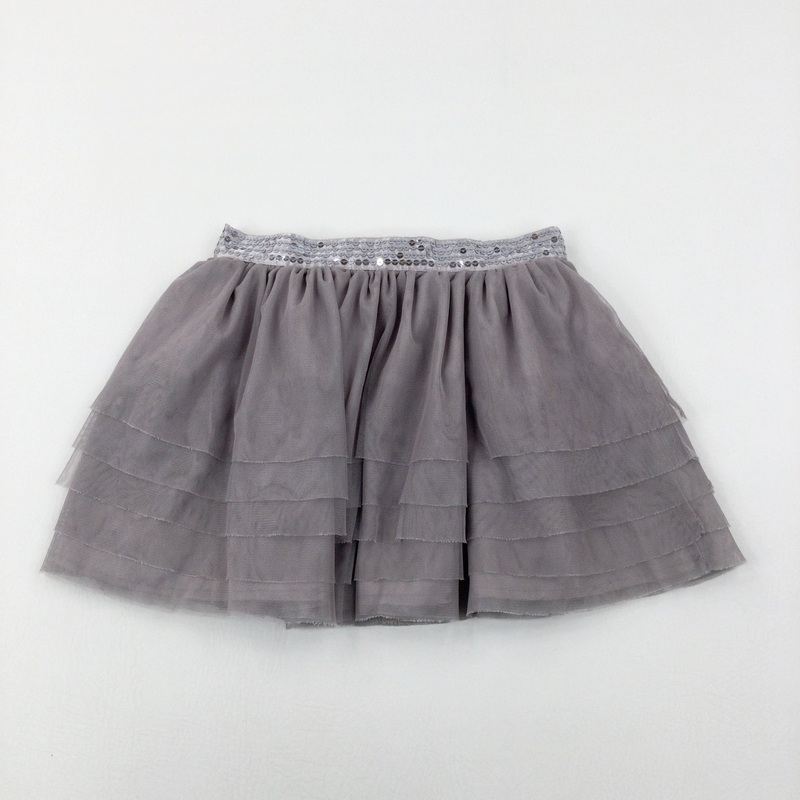 Sequinned Lilac Layered Net Skirt - Girls 6-7 Years